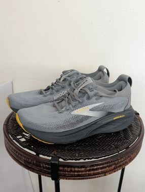 Brooks Running Shoes Men's Adrenaline GTS 25 Medium D Primer Grey/Ebony Sz 9